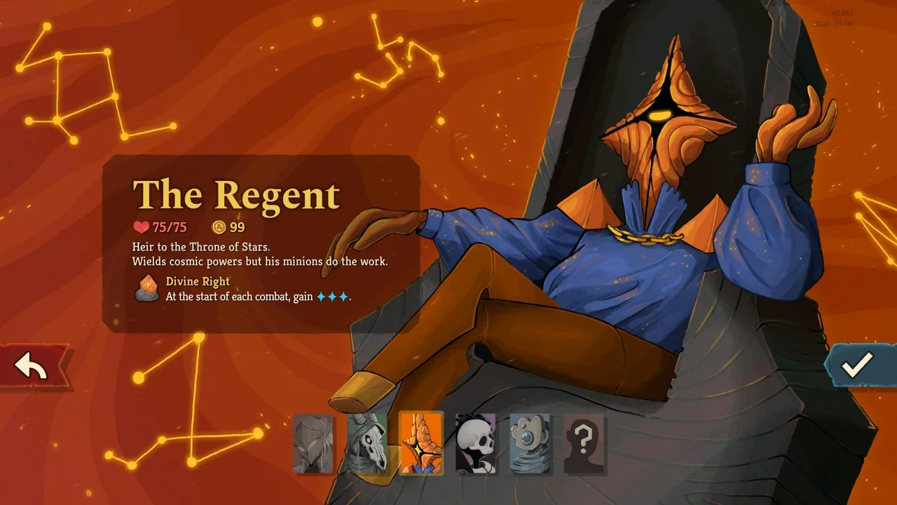 Regent character portrait in Slay the Spire 2